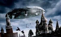 «Летающую тарелку» запечатлели над московским Кремлем
